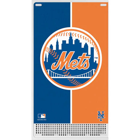 MLB New York Mets Split Xbox Series S Console Skin
